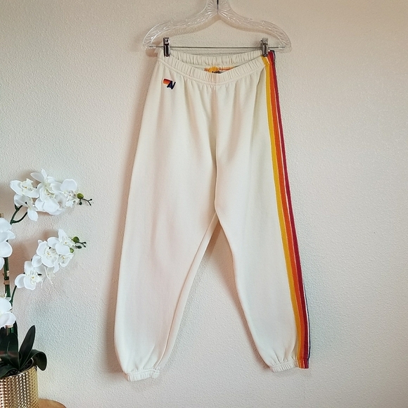 AVIATOR NATION 5 STRIPE SWEATPANTS
